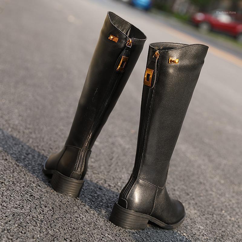 2020 INS Women Knee High Boots Lady Riding Botas Soft Leather Winter Shoes Platform Square Toe Casual Footwear White Boots 33-431, Black singel
2020 INS Women Knee High Boots Lady Riding Botas Soft Leather Winter Shoes Platform Square Toe Casual Footwear White Boots 33-431, Black singel
