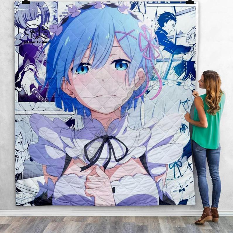 Anime girl sexy Re Zero Rem 3D Quilt Blanket For Kids Adult Bedding Throw Soft Warm Blanket With Cotton Quilt style-51, Lavender
Anime girl sexy Re Zero Rem 3D Quilt Blanket For Kids Adult Bedding Throw Soft Warm Blanket With Cotton Quilt style-51, Lavender
