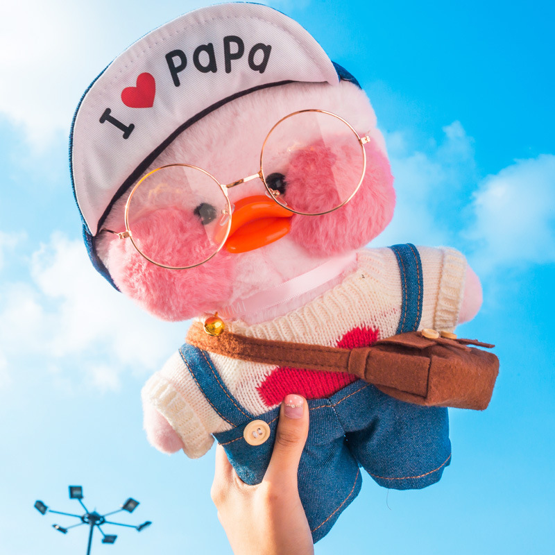 30cm Kawaii LaLafanfan Cafe Plush Toy Soft Animal Cartoon Cute Duck Stuffed Doll Kids Toys Christmas Birthday Gift for Chil LJ200902 Y260128