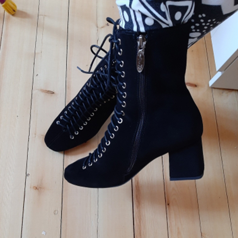 2021 Women's Genuine 22-25.5 in Length + Cow Suede Short of Women Black Boots KCNV, Black suede
2021 Women's Genuine 22-25.5 in Length + Cow Suede Short of Women Black Boots KCNV, Black suede