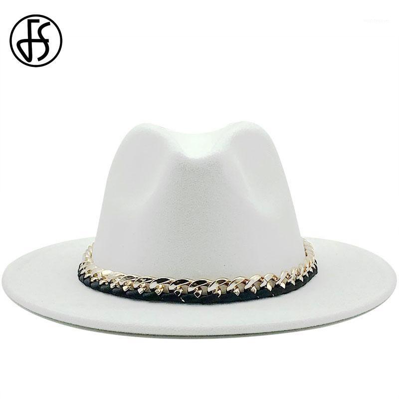 FS Winter Fedora Hats For Women Fashion Wide Brim Hat Elegant Wool Felt Jazz Hats Wedding Men Top Sombreros De Mujer1, White
FS Winter Fedora Hats For Women Fashion Wide Brim Hat Elegant Wool Felt Jazz Hats Wedding Men Top Sombreros De Mujer1, White