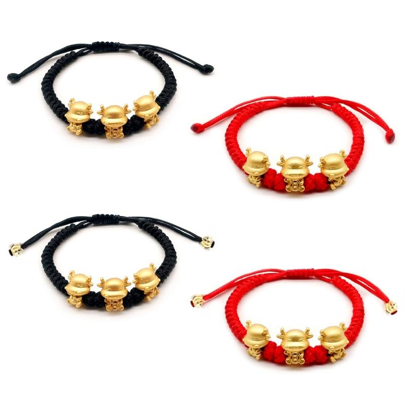 Handmade Weaven Knots Rope Chain Bangles Unisex Jewelry Gifts Cute Lucky Cow Adjustable Braided Bracelet
Handmade Weaven Knots Rope Chain Bangles Unisex Jewelry Gifts Cute Lucky Cow Adjustable Braided Bracelet