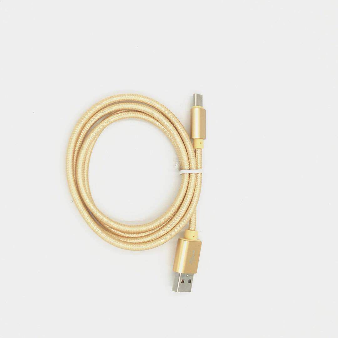 1M Type C 3ft Braided USB Charger Cable Micro V8 Cables Data Line Metal Plug Charging for Samsung Note 20 S9 Plus
