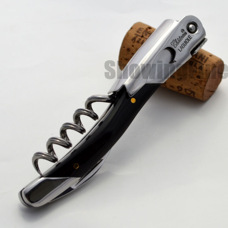 Laguiole Black Horn Corkscrew Opener Wine Bottle Opener Beer Cap and Multifunctional Waiter's Red Wine Opener 201204
Laguiole Black Horn Corkscrew Opener Wine Bottle Opener Beer Cap and Multifunctional Waiter's Red Wine Opener 201204