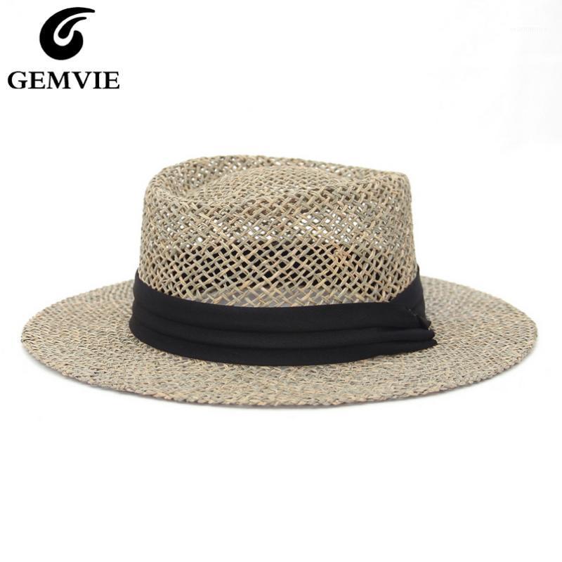 GEMVIE New Fashion Wide Brim Breathable Grass Straw Hat For Women Concave Top Summer Sun Beach Hat1, As pic
GEMVIE New Fashion Wide Brim Breathable Grass Straw Hat For Women Concave Top Summer Sun Beach Hat1, As pic