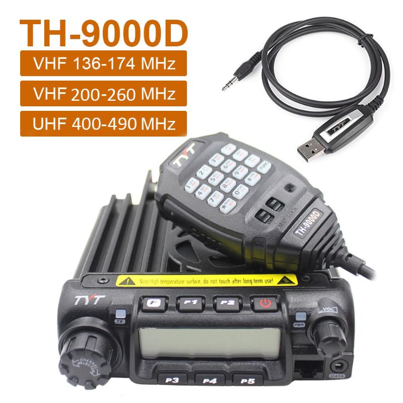 Latest Version TYT TH-9000D Car Mobile Radio 200CH 60W 136-174Mhz 220-260Mhz 400-490Mhz High Power Car Walkie Talkie Ham Radio
Latest Version TYT TH-9000D Car Mobile Radio 200CH 60W 136-174Mhz 220-260Mhz 400-490Mhz High Power Car Walkie Talkie Ham Radio