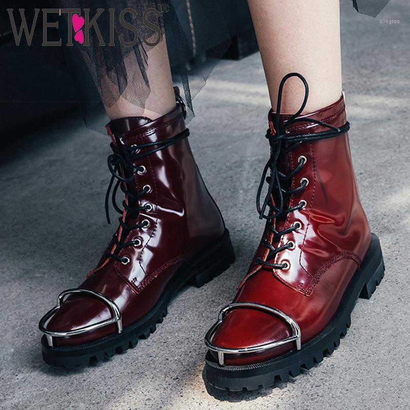 WETKISS Cow Leather Army Boots Women Punk Booties Thick Heels Motorcycle Shoes Female Casual Metal Shoes Ladies Winter1, Black
WETKISS Cow Leather Army Boots Women Punk Booties Thick Heels Motorcycle Shoes Female Casual Metal Shoes Ladies Winter1, Black