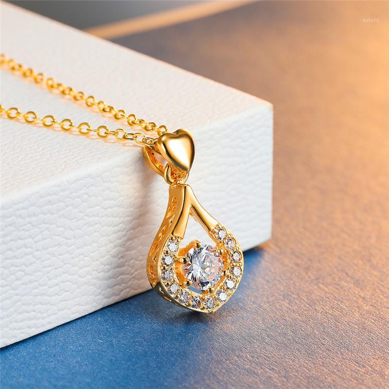 Dainty Female White Zircon Pendant Necklace Charm Round Heart Chain Necklaces For Women Cute Rose Gold Silver Weddings Necklace1
Dainty Female White Zircon Pendant Necklace Charm Round Heart Chain Necklaces For Women Cute Rose Gold Silver Weddings Necklace1