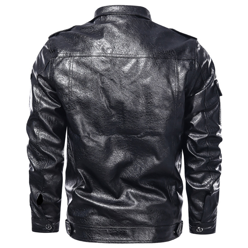 PU Leather Jacket Men Vintage Lapel Motorcycle Jacket Men Leather Jacket Black Thin Biker Coat Fashion Outwear Clothing Men Tops 201120