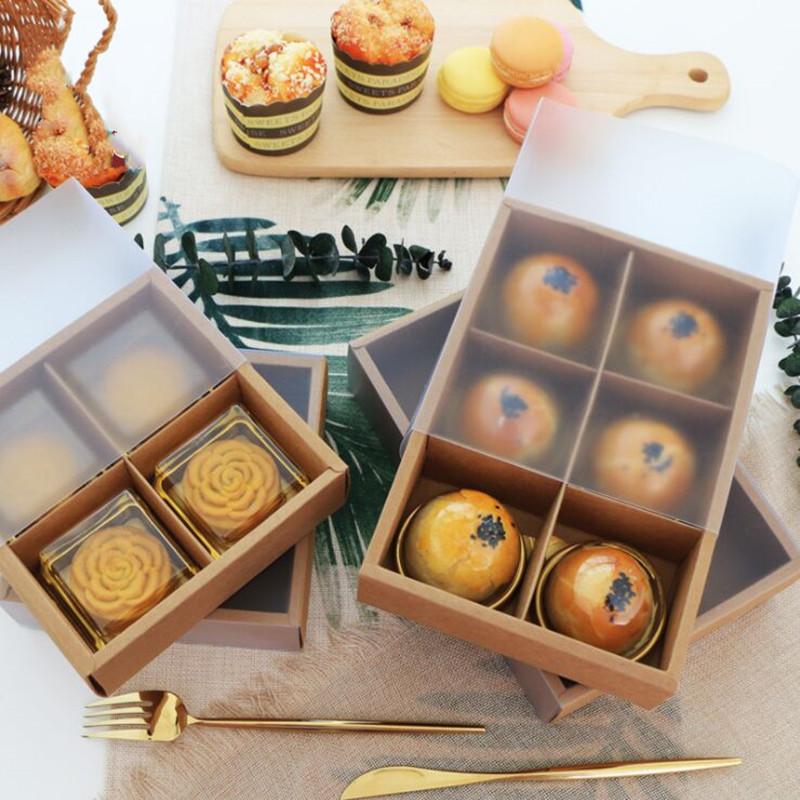 New diy window cake box two size Mid-Autumn moon cake packing box yolk crisp ice skin moon 4 grains 6 pack kraft paper
New diy window cake box two size Mid-Autumn moon cake packing box yolk crisp ice skin moon 4 grains 6 pack kraft paper