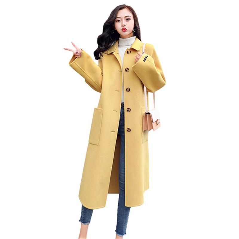 Fashion New Autumn 2020 Long Woolen Coat Women Winter wool coat Korean Plus size Wool Jacket Overcoat Women Loose Ladies coats, Black
Fashion New Autumn 2020 Long Woolen Coat Women Winter wool coat Korean Plus size Wool Jacket Overcoat Women Loose Ladies coats, Black