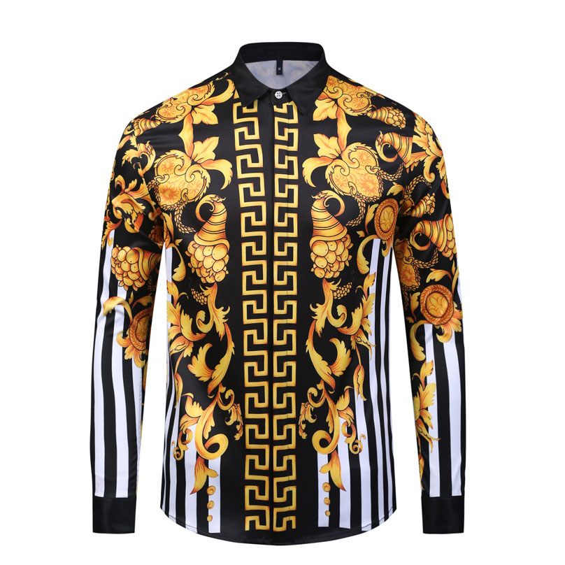 Men's Casual Shirts Fashion Designer Shirts Long Sleeve Men Shirts