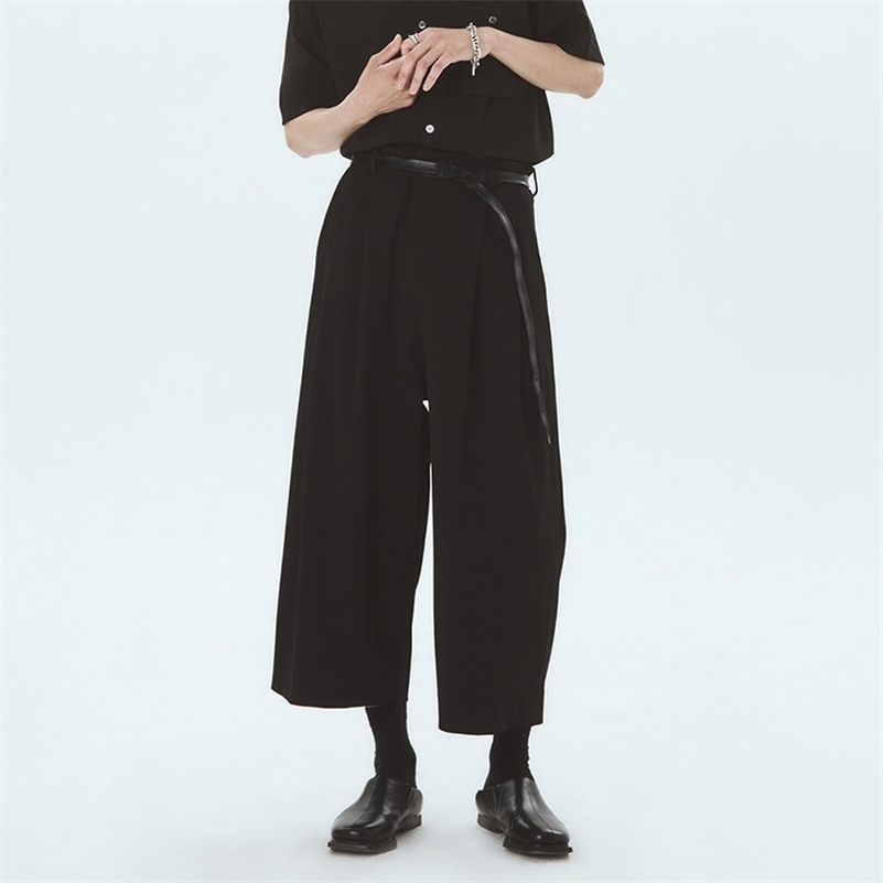 men's trousers New design men's casual wide leg pants culottes summer ultra-loose cool nine-point men's pants 201109, Black
men's trousers New design men's casual wide leg pants culottes summer ultra-loose cool nine-point men's pants 201109, Black