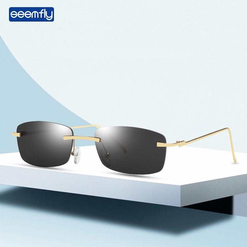 Seemfly 2020 Rimless Sunglasses Women Rectangle Steampunk Sun Glasses Vintage Ocean Sunsghades Small Metal Eyewear UV400 Oculos
Seemfly 2020 Rimless Sunglasses Women Rectangle Steampunk Sun Glasses Vintage Ocean Sunsghades Small Metal Eyewear UV400 Oculos