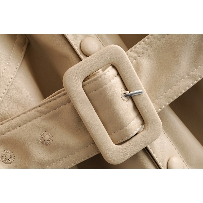 Toppies faux leather shirt jacket women long jacket coat spring oversized windbreaker woman streetwear 201112