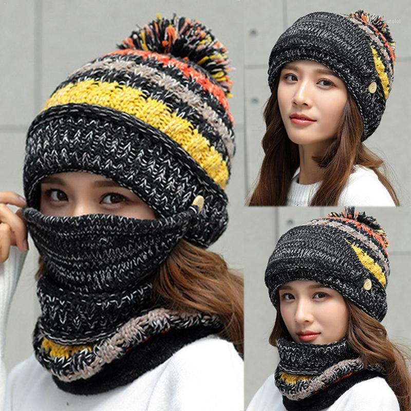 Winter Knitted Hat Scarf Set For Women Warm Beanies Mix And Hat Cap Plush Resistance Fashion Windbreak Cold Colors A4N91 
Winter Knitted Hat Scarf Set For Women Warm Beanies Mix And Hat Cap Plush Resistance Fashion Windbreak Cold Colors A4N91