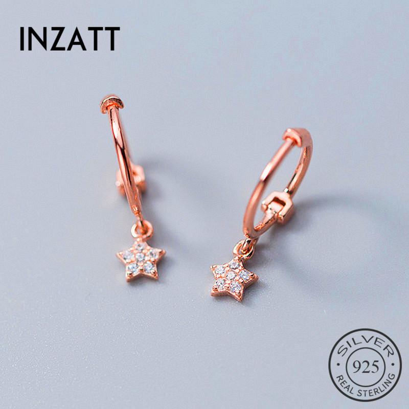 INZAReal 925 Sterling Silve Zircon Star Hoop Earrings For Fashion Women Party Fine Jewelry Cute Minimalist Accessories Gift
INZAReal 925 Sterling Silve Zircon Star Hoop Earrings For Fashion Women Party Fine Jewelry Cute Minimalist Accessories Gift
