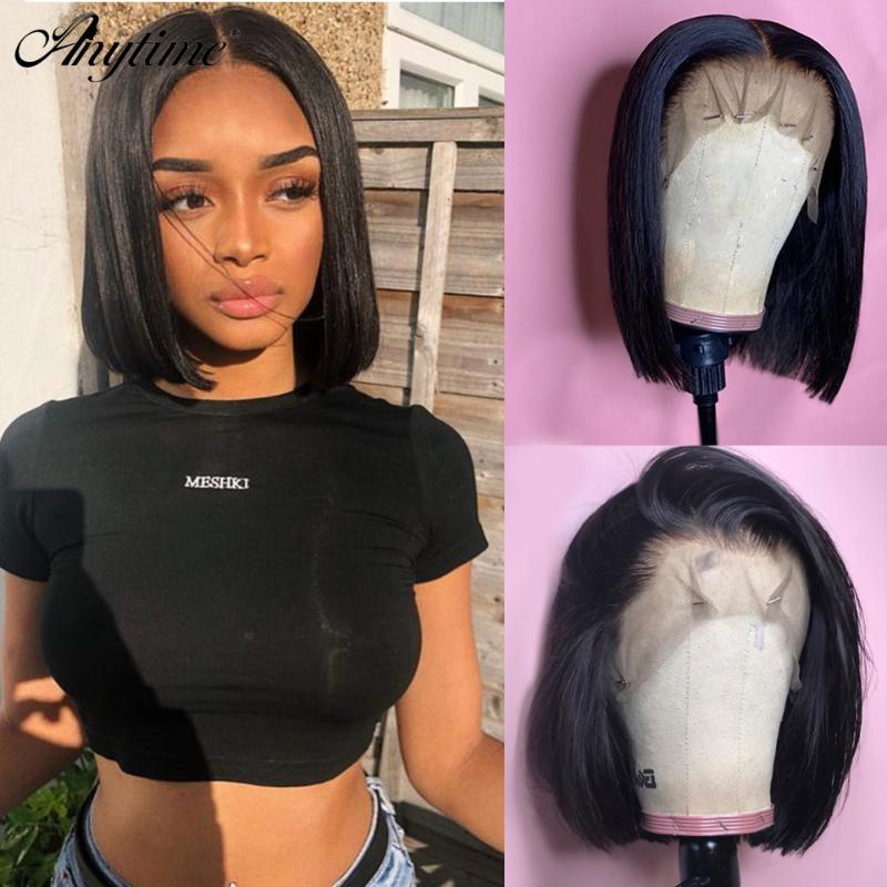 Anytime Short Bob Lace Front Human Hair Wigs Brazilian Straight Pre Plucked 13x4 Lace Frontal Wigs 100% human hair Remy, As pic
Anytime Short Bob Lace Front Human Hair Wigs Brazilian Straight Pre Plucked 13x4 Lace Frontal Wigs 100% human hair Remy, As pic