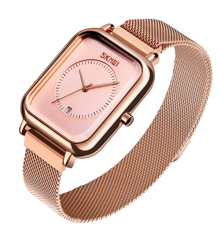 Magnetic Mesh Belt Fashion Trend Watch Square Men's Gentleman British Style Cross-border Waterproof Quartz Watch, With boxes
Magnetic Mesh Belt Fashion Trend Watch Square Men's Gentleman British Style Cross-border Waterproof Quartz Watch, With boxes
