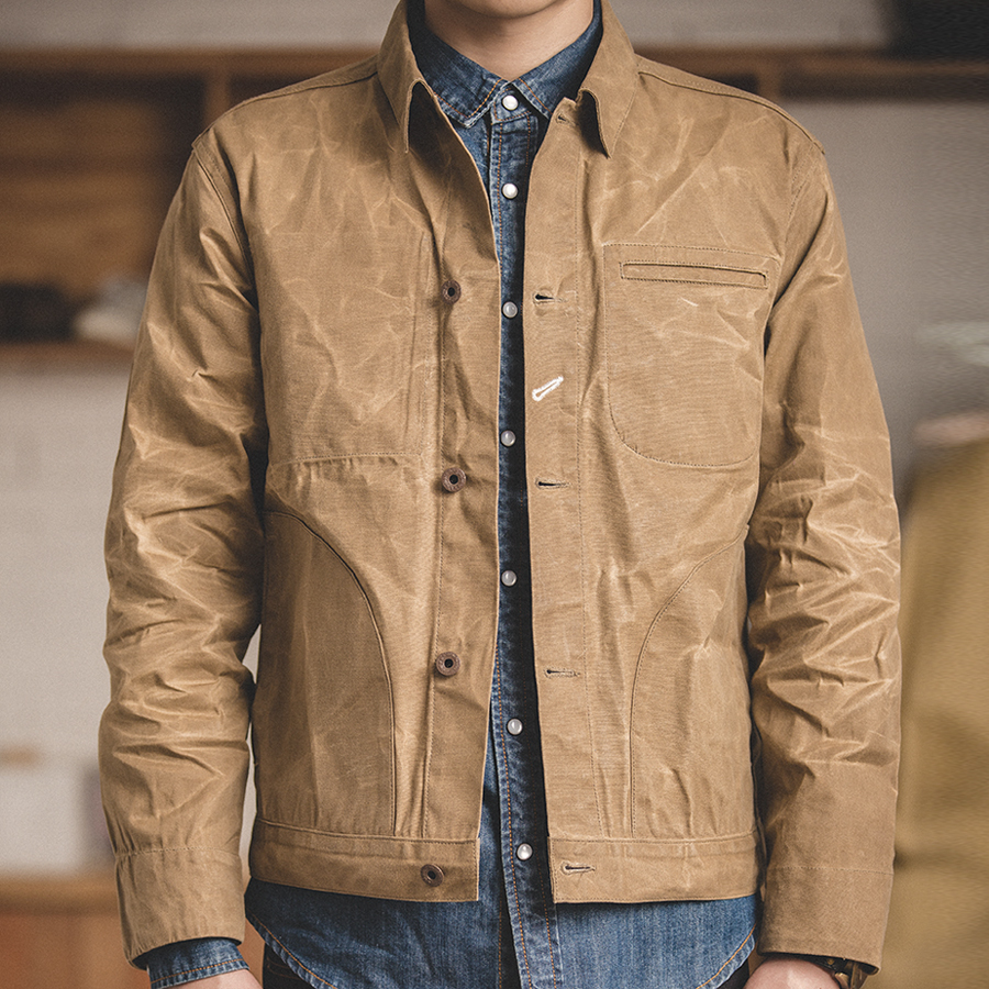 2019 Spring Amika classic self-improvement jacket Mens Waxed Canvas Cotton Jacket Military Light Work Khaki Jacket T200117, Black;brown
2019 Spring Amika classic self-improvement jacket Mens Waxed Canvas Cotton Jacket Military Light Work Khaki Jacket T200117, Black;brown