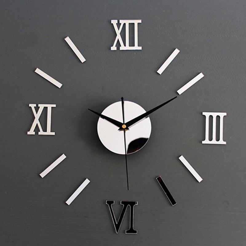 3D Roman Numerals Frameless Large Acrylic Mirror Surface DIY 3D Wall Clock Home Office School Wall Decor Clock Stickers
3D Roman Numerals Frameless Large Acrylic Mirror Surface DIY 3D Wall Clock Home Office School Wall Decor Clock Stickers