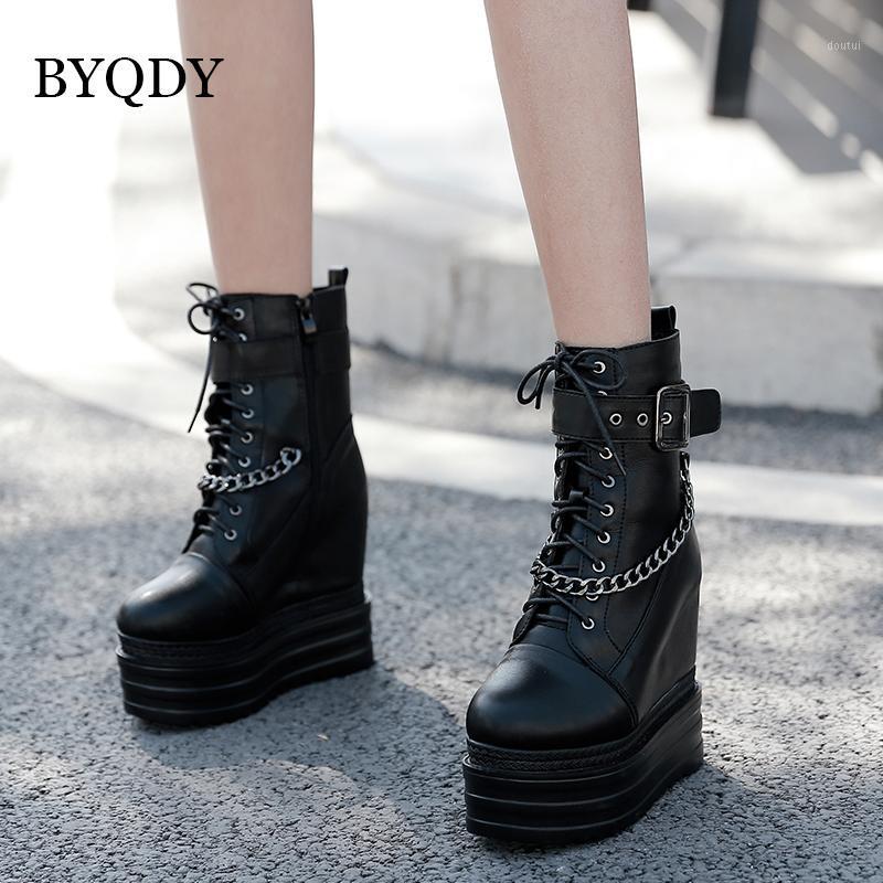 BYQDY Short Boots Women Gothic Chain Belt Leather Platform Shoes Winter Lace-up Mid-calf Boots Chunky High Heels Motorcycle1, Black shoes
BYQDY Short Boots Women Gothic Chain Belt Leather Platform Shoes Winter Lace-up Mid-calf Boots Chunky High Heels Motorcycle1, Black shoes
