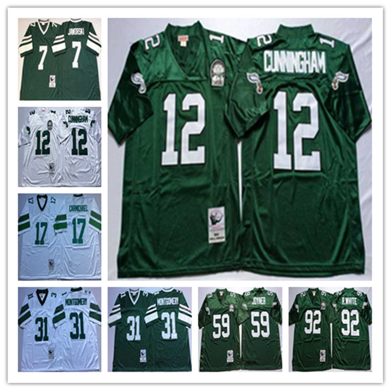 NCAA Throwback Vintage 12 Randall Cunningham Carmichael Montgomery Jaworski Joyner Reggie White Brian Dawkin 99 Jerome Brown Football Jerseys, 0001
NCAA Throwback Vintage 12 Randall Cunningham Carmichael Montgomery Jaworski Joyner Reggie White Brian Dawkin 99 Jerome Brown Football Jerseys, 0001