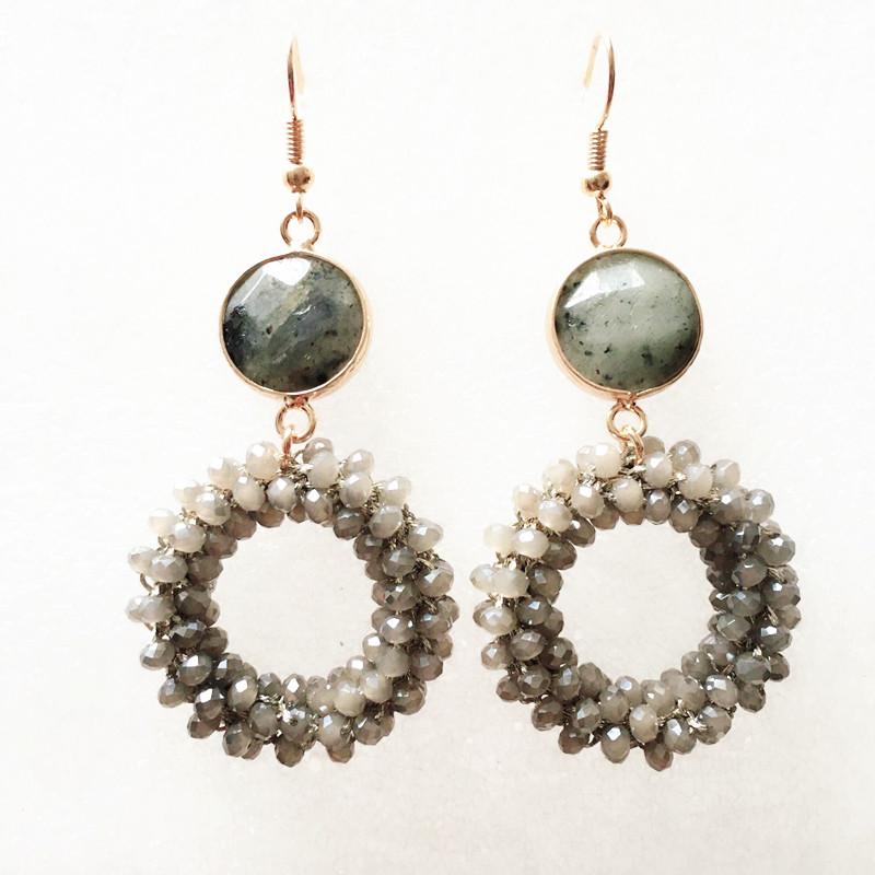 Dongmu jewellery new Bohemian crystal long earrings unique natural traditional crafts woven large earrings jewelry gifts women
Dongmu jewellery new Bohemian crystal long earrings unique natural traditional crafts woven large earrings jewelry gifts women