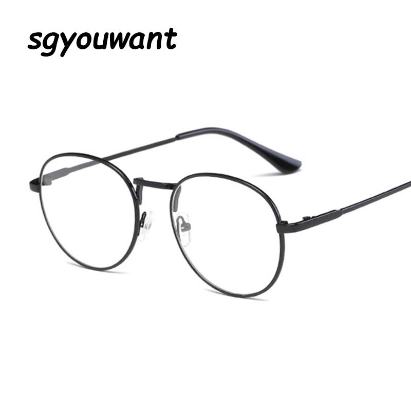 Sgyouwant New Designer Women Glasses Optical Frames Metal Round Glasses Frame Clear Lens Eyeware Black Silver Gold Eye Sun Glass
Sgyouwant New Designer Women Glasses Optical Frames Metal Round Glasses Frame Clear Lens Eyeware Black Silver Gold Eye Sun Glass