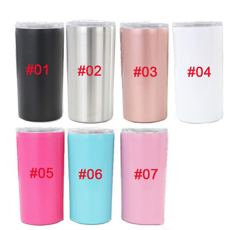 12oz/20oz Double Wall Skinny Tumbler Mug Vacuum Insulated Glass Stainless Steel Cups Coffee Beer Mugs 08
12oz/20oz Double Wall Skinny Tumbler Mug Vacuum Insulated Glass Stainless Steel Cups Coffee Beer Mugs 08
