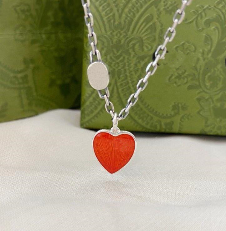 New 925 Sterling Silver Love Pendant Necklace For Women Luxury Designer Red Heart Vintage Silvers Chain Necklaces Jewelry Lovers Gifts
New 925 Sterling Silver Love Pendant Necklace For Women Luxury Designer Red Heart Vintage Silvers Chain Necklaces Jewelry Lovers Gifts