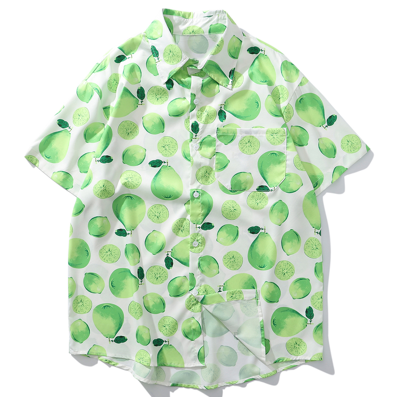 New Fruit Print Streetwear Men Summer Hip Hop Short Sleeve Harajuku Hawaii Beach Tops 2021 Cotton Loose Shirts Rt16, Green
New Fruit Print Streetwear Men Summer Hip Hop Short Sleeve Harajuku Hawaii Beach Tops 2021 Cotton Loose Shirts Rt16, Green