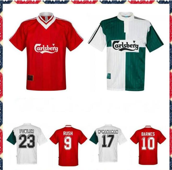 1995 1996 Fowler Rush Barnes Clough Redknapp retro soccer jersey COLLYMORE 95 96 McATEER McManaman Fowler vintage classic football shirt, Black;yellow
1995 1996 Fowler Rush Barnes Clough Redknapp retro soccer jersey COLLYMORE 95 96 McATEER McManaman Fowler vintage classic football shirt, Black;yellow