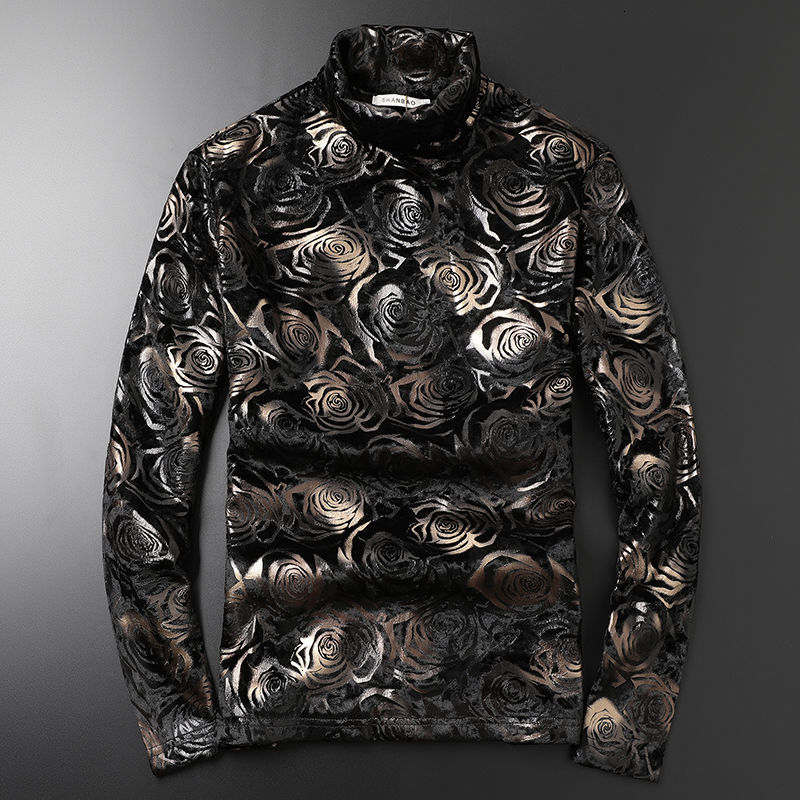 Pink Gold. Luxury Print. Male Thick Turtleneck. Long Sleeve, Velvet Shirt. Ttl4, Picture color
Pink Gold. Luxury Print. Male Thick Turtleneck. Long Sleeve, Velvet Shirt. Ttl4, Picture color