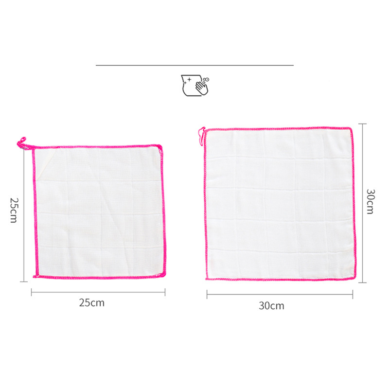 Kitchen Cleaning Cloth Dish Washing Towel Bamboo Fiber Eco Friendly Bamboo Cleanier Clothing Set9987486