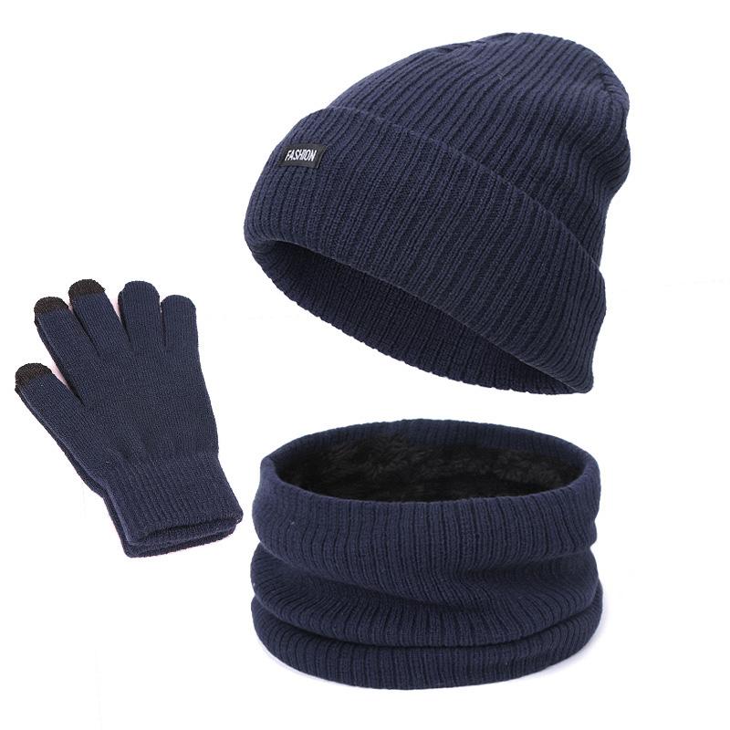 Winter Beanie Hat Scarf Gloves Three-piece Set Women Men Touch Screen Gloves Outdoor Warm Velvet Knitted Unisex Beanie Hats Sets
Winter Beanie Hat Scarf Gloves Three-piece Set Women Men Touch Screen Gloves Outdoor Warm Velvet Knitted Unisex Beanie Hats Sets