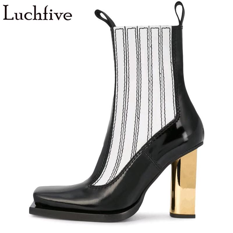Square Toe Ankle Boots For Women Chunky Heels Boots Femme Runway T-Show Ladies Shoes Black Skinny Shoes Woman
Square Toe Ankle Boots For Women Chunky Heels Boots Femme Runway T-Show Ladies Shoes Black Skinny Shoes Woman