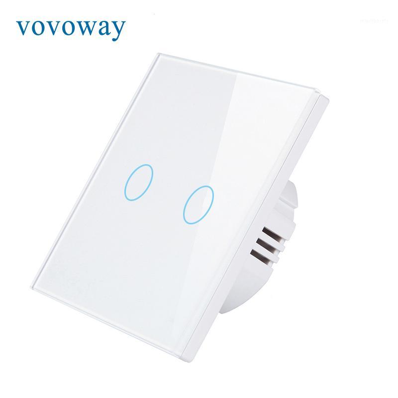 Vovoway EU Glass panel touch switch,light switch,Home wall switch,2Gang 1Way,AC110V 220V1
Vovoway EU Glass panel touch switch,light switch,Home wall switch,2Gang 1Way,AC110V 220V1