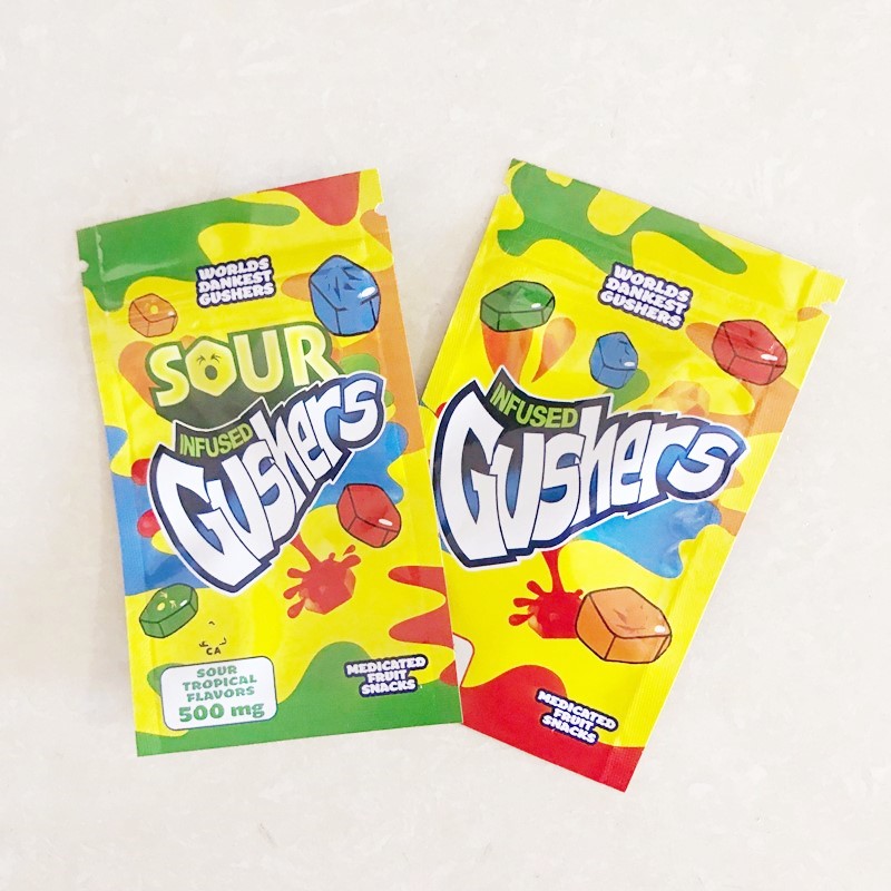 Sour Gushers Exotic Mylar Bag Infused Smellproof Dustproof 500mg 600mg bits Airheads starburst warheads Medibles Edibles bags
Sour Gushers Exotic Mylar Bag Infused Smellproof Dustproof 500mg 600mg bits Airheads starburst warheads Medibles Edibles bags