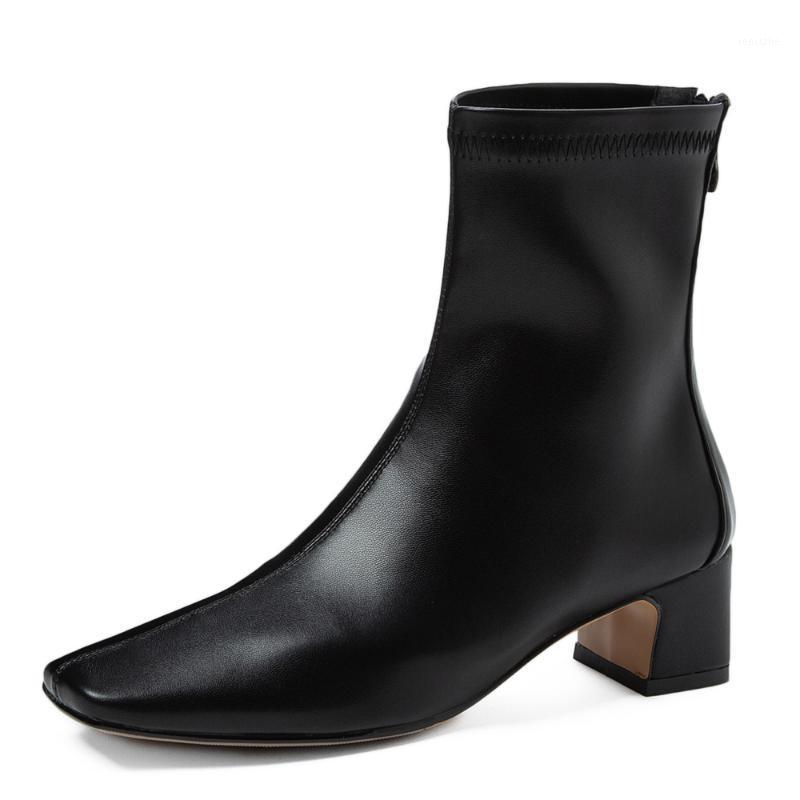 Square Toe Side Zipper Leather Ankle Boots Cowhide Suede Leather Stretch Boots TPR High Heel Beige Short1
Square Toe Side Zipper Leather Ankle Boots Cowhide Suede Leather Stretch Boots TPR High Heel Beige Short1