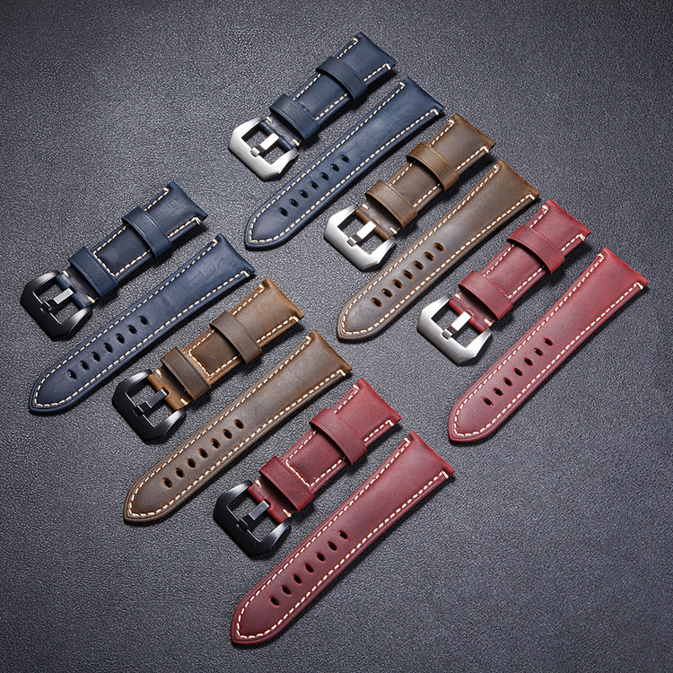 Free shipping Watch Accessories Vintage Cow Leather Watch Band Watch Strap 22mm 24mm 26mm For PAM Watchband
Free shipping Watch Accessories Vintage Cow Leather Watch Band Watch Strap 22mm 24mm 26mm For PAM Watchband
