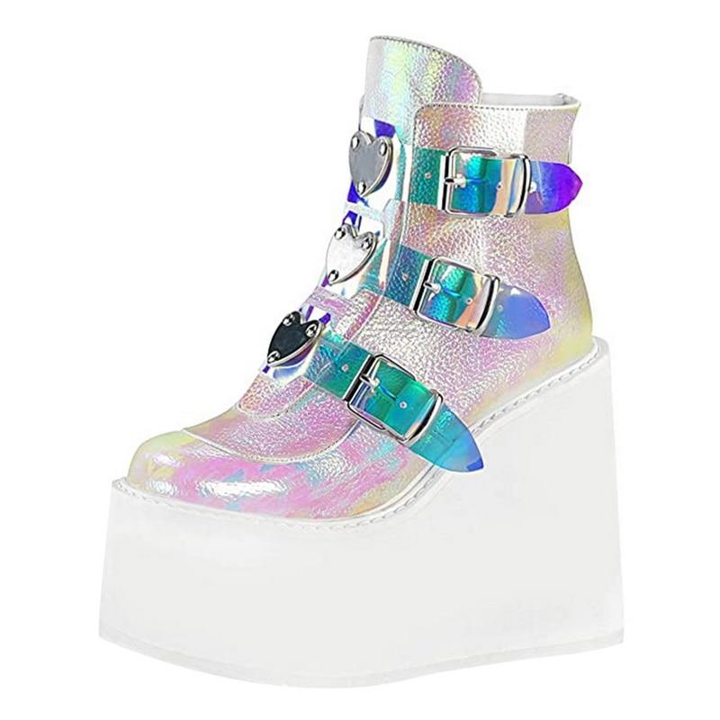 2020 New Winter Women Platform Boots Fashion Thick Bottom Ankle Boots Wedges Shoes Woman Lace Up Buckle Ankle Botas Mujer, Purple 1
2020 New Winter Women Platform Boots Fashion Thick Bottom Ankle Boots Wedges Shoes Woman Lace Up Buckle Ankle Botas Mujer, Purple 1