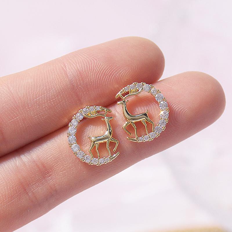 Stud Fine Mysterious Elk Earrings For Women Designer Creativity Luxury Jewelry High Quality Zircon S925 Needle Party
Stud Fine Mysterious Elk Earrings For Women Designer Creativity Luxury Jewelry High Quality Zircon S925 Needle Party