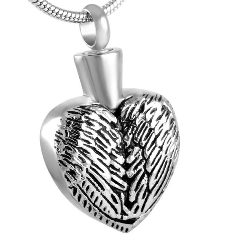 IJD8558 Stainless steel Cremation Urn Ashes necklace Men Women charm pendants,Feather of heart Ash Jewelry Wholesale
IJD8558 Stainless steel Cremation Urn Ashes necklace Men Women charm pendants,Feather of heart Ash Jewelry Wholesale