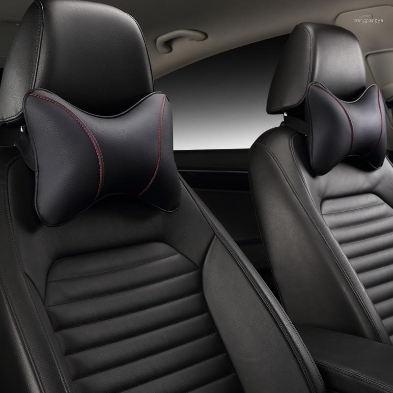 KKYSYELVA Leather Car Headrest pillow Black Universal neck pillows for most cars Interior Accessories1
KKYSYELVA Leather Car Headrest pillow Black Universal neck pillows for most cars Interior Accessories1