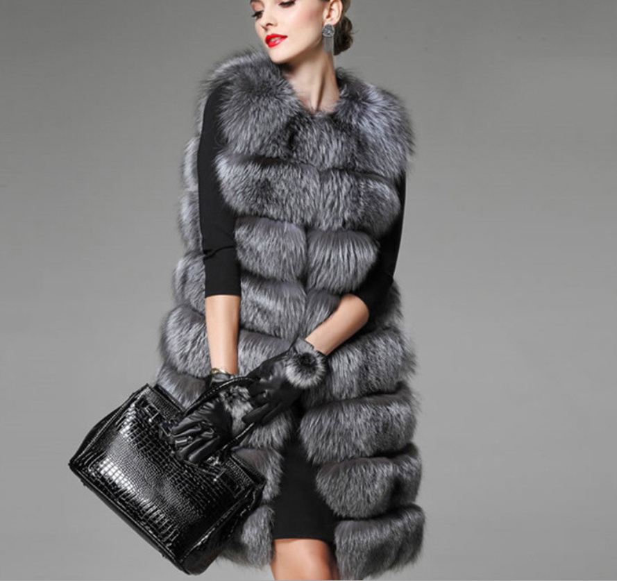 Winter Coat Women Thick Warm Luxury Patchwork Color Faux Fur Vest Coats Soft Fluffy Fur Jacket Female Vintage Outerwear, Silver fox
Winter Coat Women Thick Warm Luxury Patchwork Color Faux Fur Vest Coats Soft Fluffy Fur Jacket Female Vintage Outerwear, Silver fox