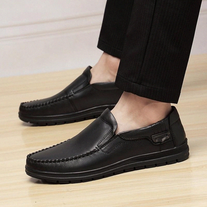 Genuine Leather Mens Loafers outdoor Brand Fashion Handmade sewing Moccasins Men Casual Shoes Black Slip on Men's Boat Shoes #YZ20
Genuine Leather Mens Loafers outdoor Brand Fashion Handmade sewing Moccasins Men Casual Shoes Black Slip on Men's Boat Shoes #YZ20