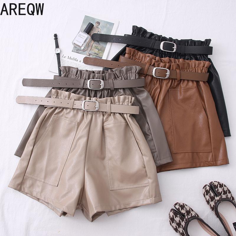 2020 Autumn Winter New Fashion PU Leather High Waist Shorts Women Wide Leg Casual Booty Shorts, Black
2020 Autumn Winter New Fashion PU Leather High Waist Shorts Women Wide Leg Casual Booty Shorts, Black