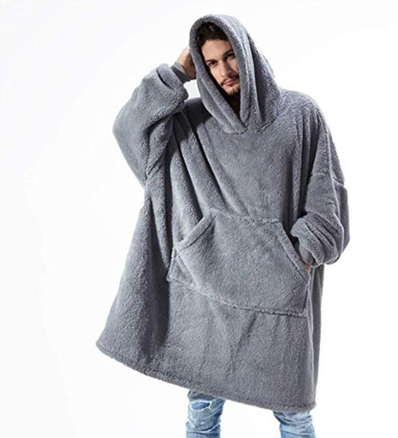 Winter Thick Comfy TV Blanket Sweatshirt Solid Warm Hooded Blanket Adults and Children Fleece Weighted Blankets for Beds Travel
Winter Thick Comfy TV Blanket Sweatshirt Solid Warm Hooded Blanket Adults and Children Fleece Weighted Blankets for Beds Travel