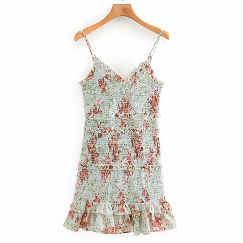 2020 Za Dress Women Ruched Floral Mini Slip Dress Woman Casual Summer Sexy Ruffle Sundress Ribbed Short Dresses T1101, Black;gray
2020 Za Dress Women Ruched Floral Mini Slip Dress Woman Casual Summer Sexy Ruffle Sundress Ribbed Short Dresses T1101, Black;gray